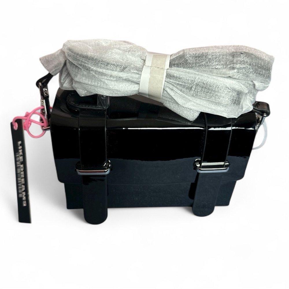 Like Dreams Black Polyurethane Bag